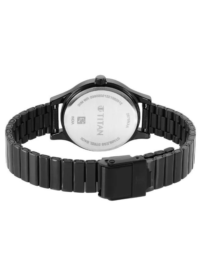 TITAN Women's Analog Round Shape Stainless Steel Wrist Watch - 2679NM01 - 38 Mm  - Image 5