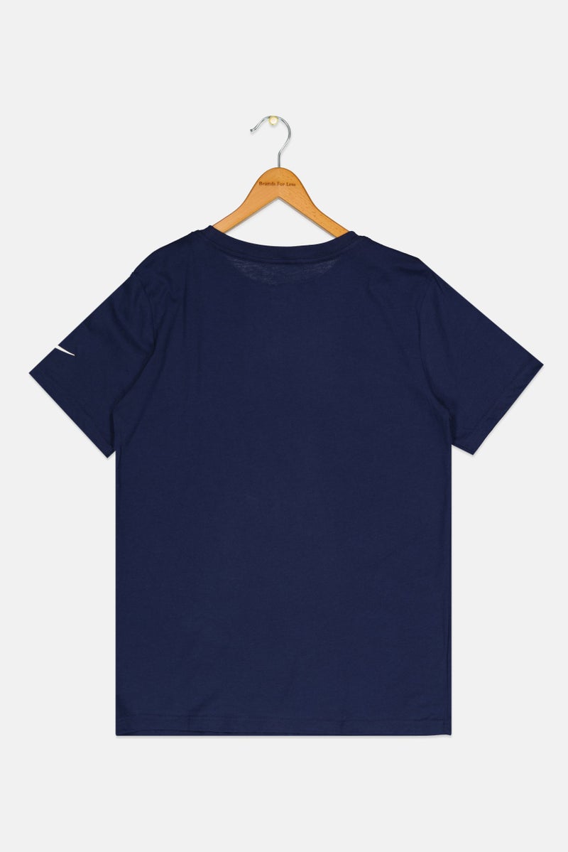 Nike Kids Boys Sportswear Fit Outdoor T-Shirt, Navy - Image 2