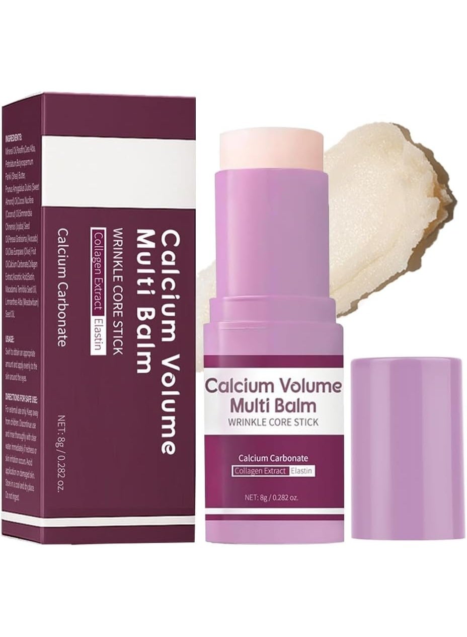 ATRJSZ Calcium Multi Balm Stick, Calcium Volume Multi Balm, Korean Collagen Moisturing Stick, Firming & Moisturizing, Korean Skincare, Anti-Wrinkle, Hydrating, Lifting Cream for Eyes, Face & Neck