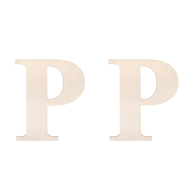 2pcs Large Unfinished Letters for Wall Decor Suitable for Painting Crafts and Home Wall Decoration Ideal for Party Signs and Farmhouse Letter Decor - Image 1