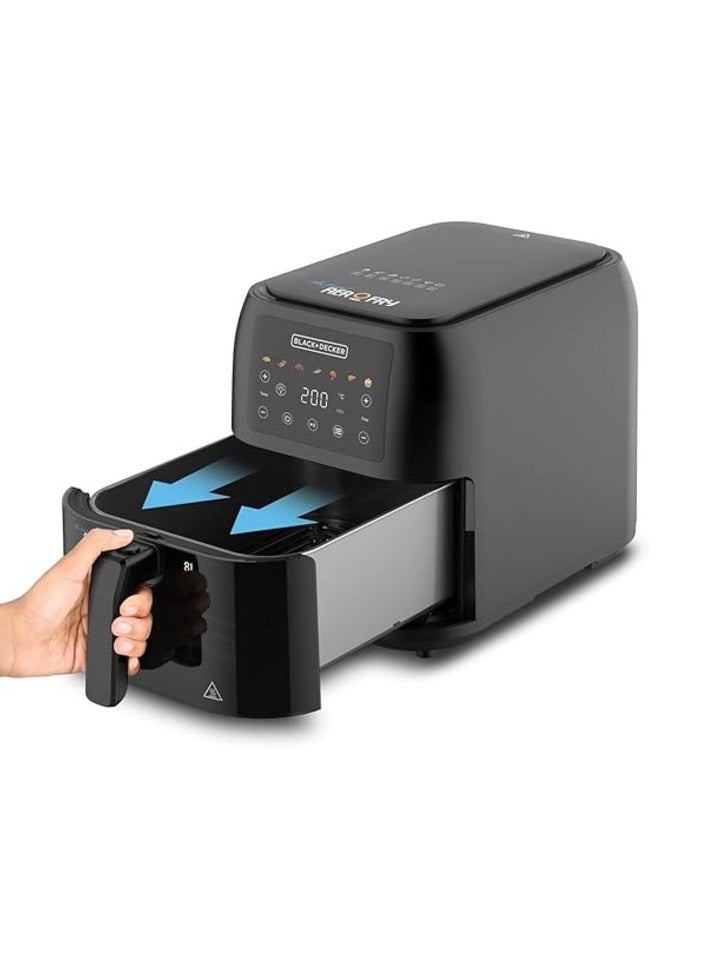 بلاك اند ديكر مقلاة هوائية - 8 لتر 1700 واط - 8 L 1700 W SAF80W-B5 - Image 3