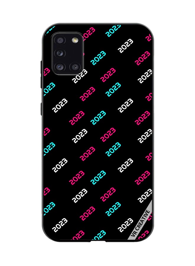 VR CREATIVE Protective Case Cover For Samsung Galaxy A31 Creative Concept Of 2023 Happy New Year Design Multicolour - Image 1