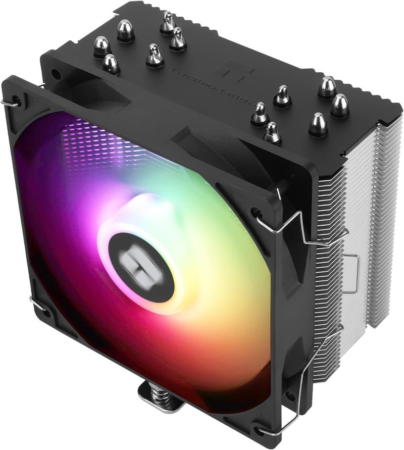 ثيرمالرايت مبرد وحدة المعالجة المركزية Thermalright Burst Assassin 120 SE ARGB، مبرد مشتت حراري بـ 6 أنابيب حرارية، مروحة هواء لوحدة المعالجة المركزية PWM بقطر 12 سم، تقنية AGHP، متوافق مع Intel LGA1851/1700/115X/1200 - Image 1