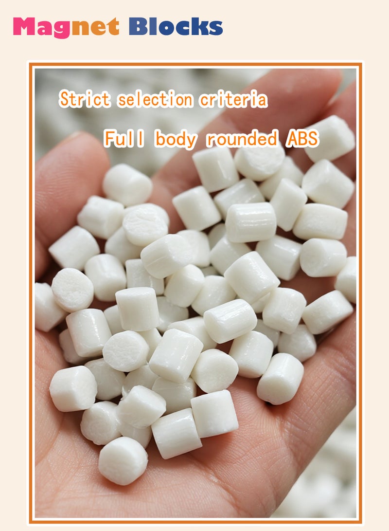 DEZHI 72 قطعة مجموعة كبيرة من كتل الهندسة المغناطيسية، كتل بناء ثلاثية الأبعاد للأطفال، تجميع مجاني للحيوانات والمباني ووسائل النقل، تعزز قدرة التفكير المنطقي لدى أطفالك. - Image 3