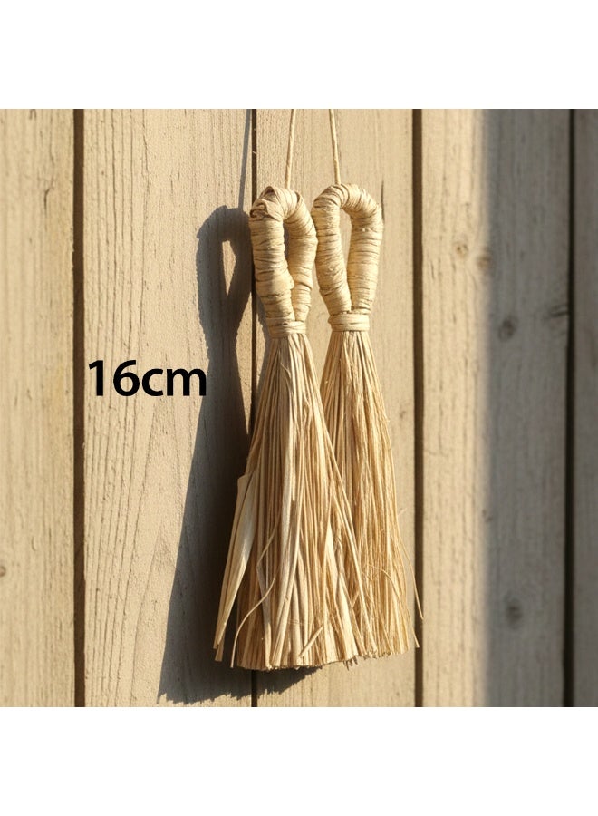 حبيبي بارتي عبوة من قطعتين من الشرابات بألوان طبيعية، شرابات زخرفية يدوية الصنع بطول 16 سم مع حلقة تعليق، مثالية للفواصل المرجعية، وديكور المنزل، وقبعات التخرج، وصنع المجوهرات اليدوية. - Image 3