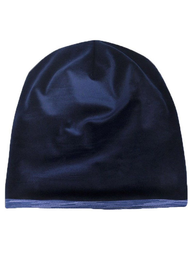 Loquat Infinity Scarf Headwear Cap Breathable Beanie Hat Thickened Plush Blue  - Image 2