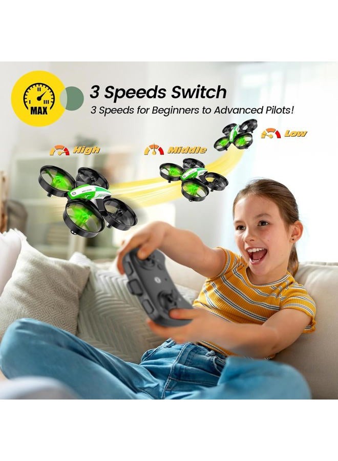 Holy Stone Mini Drone for Kids and Beginners, Indoor Outdoor Quadcopter Plane for Boys Girls with Auto Hover, 3D Flips, 3 Batteries, Headless Mode, Great Gift Toy for Boys and Girls, HS210 Green - Image 5