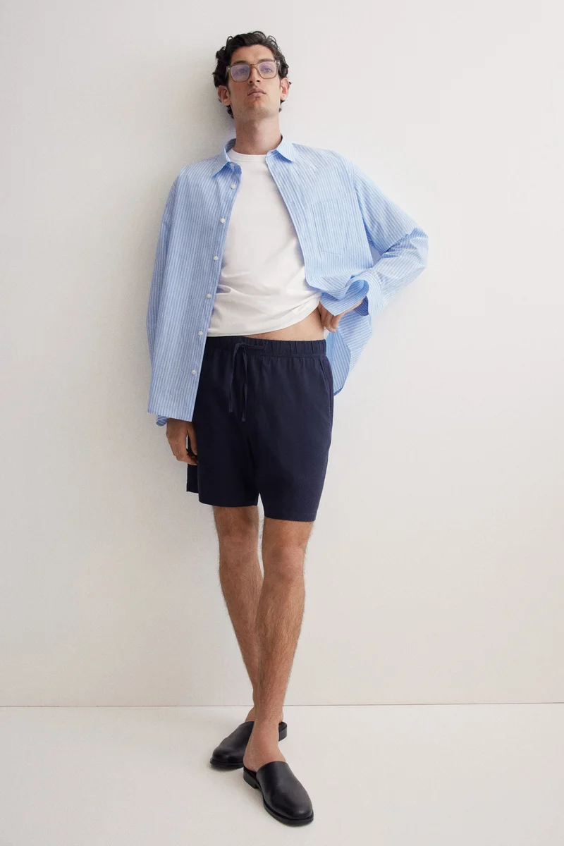 H&M Relaxed Fit Linen-blend shorts