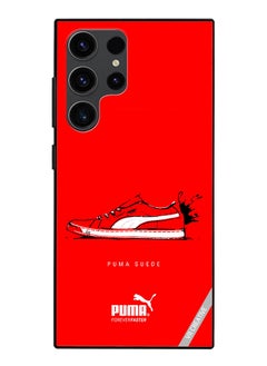 Protective Case Cover For Samsung Galaxy S24 Ultra Puma Suede Design Multicolour