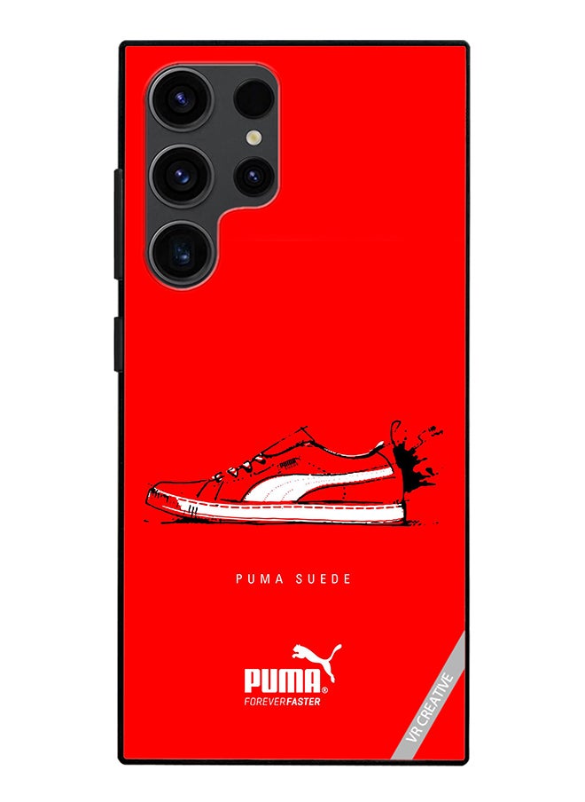 VR CREATIVE - Protective Case Cover For Samsung Galaxy S24 Ultra Puma Suede Design Multicolour - Image 1