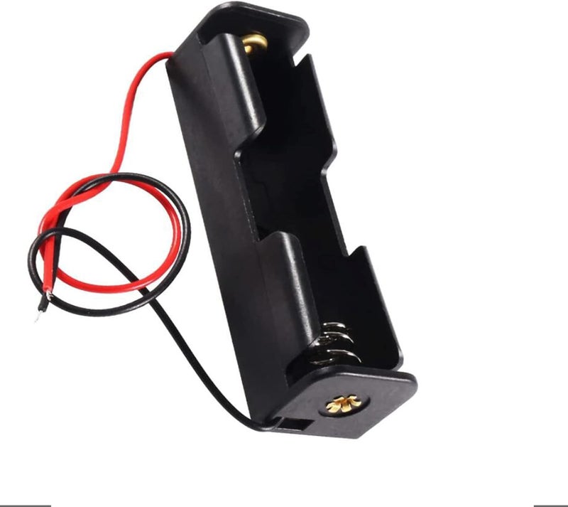 AEDIKO 10pcs 18650 Battery Holder 18650 Battery Clip 1 Slots 3.7V Plastic 18650 Battery Storage Box Case with Connect Cable - Image 5