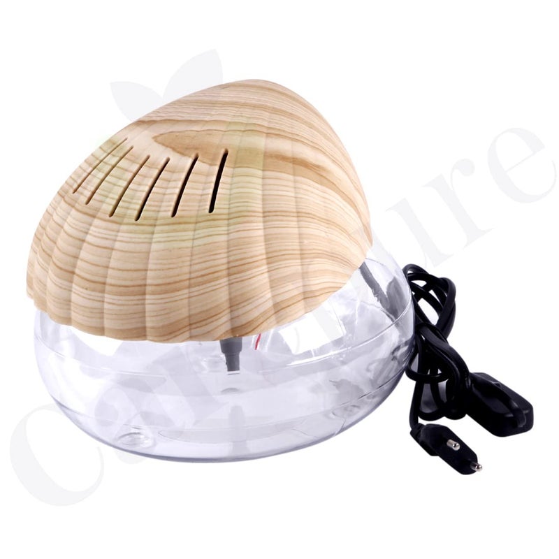 Carepure Water base Sea Shell Shape Air Purifier and Humidifier Aroma Diffuser Air Revitalizer MI606B Wooden - Image 3