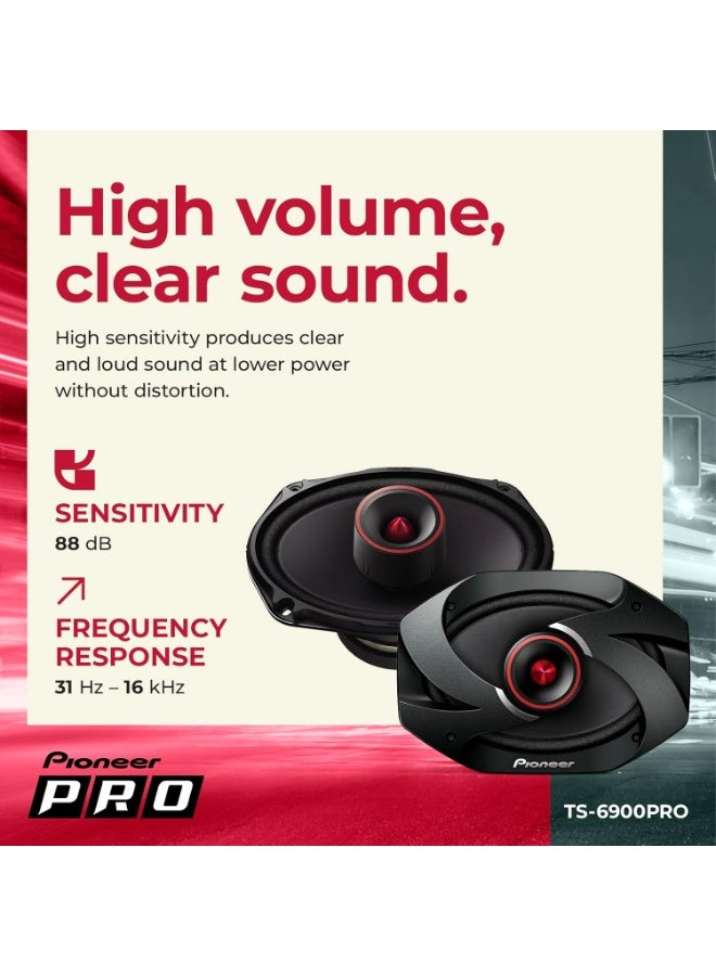 Pioneer TS-6900PRO, 2-Way Car Audio Speakers, Full Range, Clear Sound Quality, Easy Installation and Enhanced Bass Response, 6” x 9” speakers - Image 4