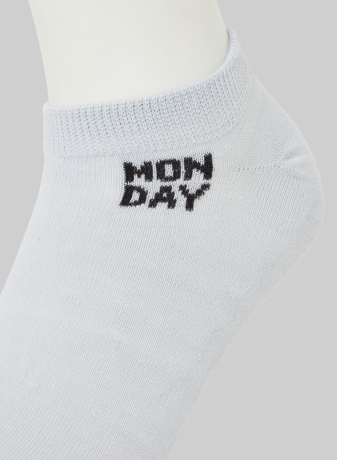 Styli Pack of 5 - Days Of The Week Print Shoe Line Socks - Image 3