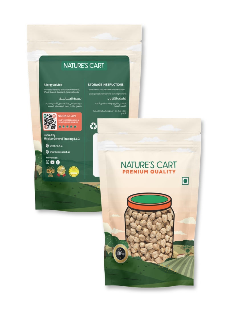 Nature's Cart Premium Quality White Chickpea, 500 gm - Image 4