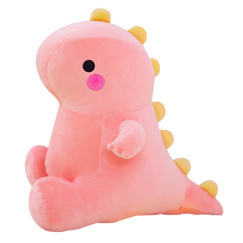 DUANMUL Cute Dinosaur Plush Toys Fat Dinosaur Stuffed Animals Toys Dolls Dinosaur Plush Toy Soft Stuffed Animal Dino Plushies Doll Cute Birthday Gifts for Kids Girls Boys Pink23in - Image 3