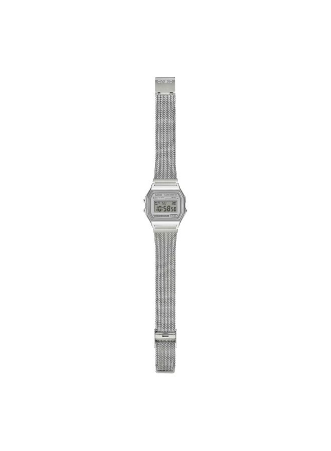 CASIO ساعة كاسيو فنتاج الرقمية للجنسين A158WEM-7DF-36.8 × 33.2 × 8.5 مم - Image 3