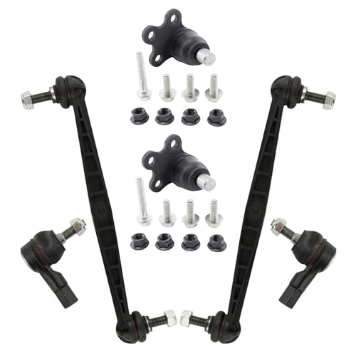 TRQ Front Steering & Suspension Kit Ball Joint Sway Bar Stabilizer Link Tie Rod Compatible with 2012-2018 Chevrolet Sonic - Image 1