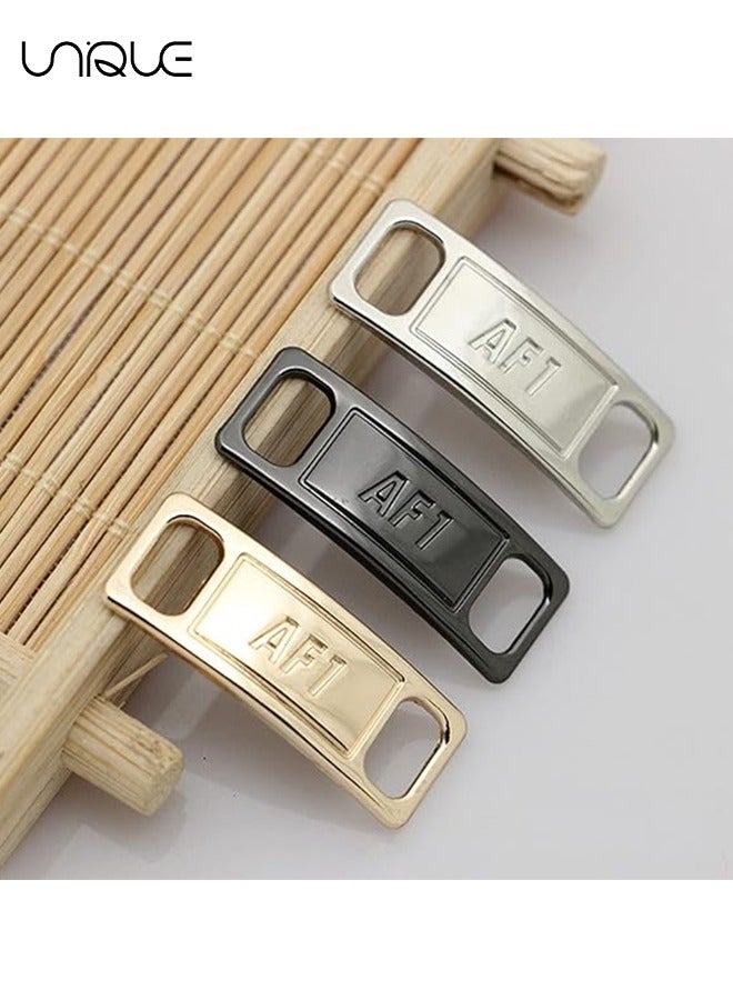 Unique 3 Pairs Shoe Lace Charms with 2 Pairs 120cm Shoelace Suit - Sneakers AF1 Shoe Lace Charms - Black and White Laces - Image 2