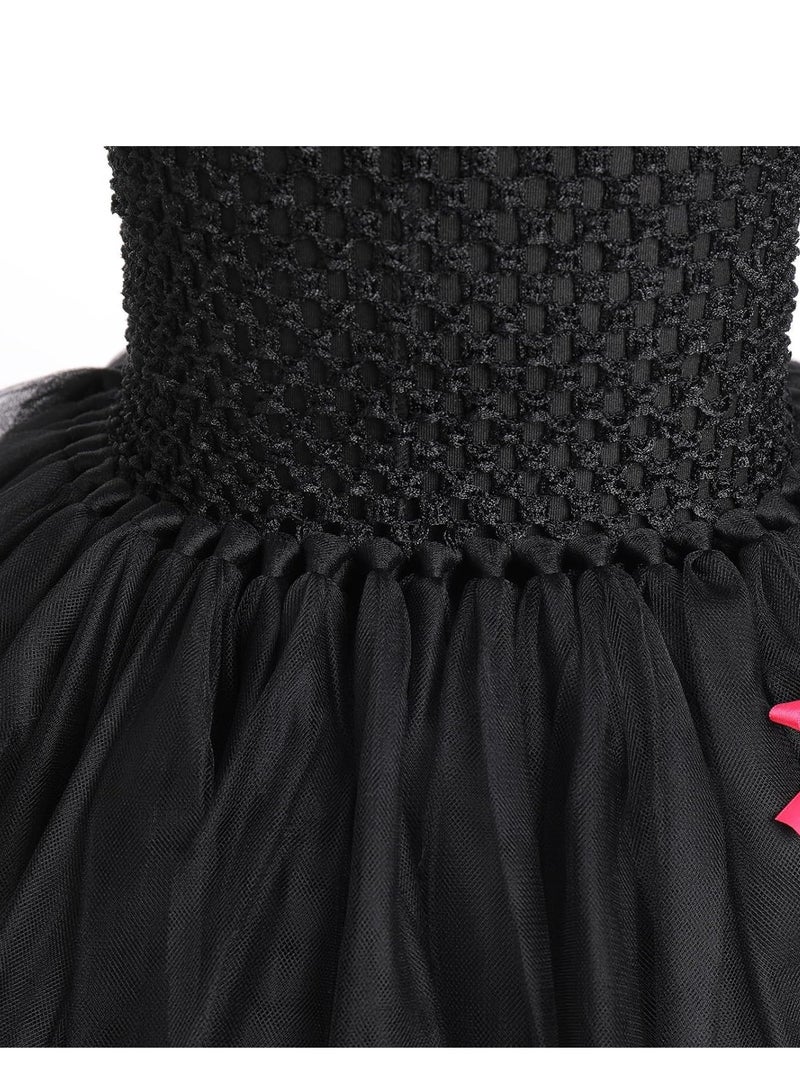 KASTWAVE Girls Jungle Themed Cosplay Dress Animal Leopard Cosplay Tutu Dress Birthday Party Outfit 3pcs Set (6-12M) - Image 5