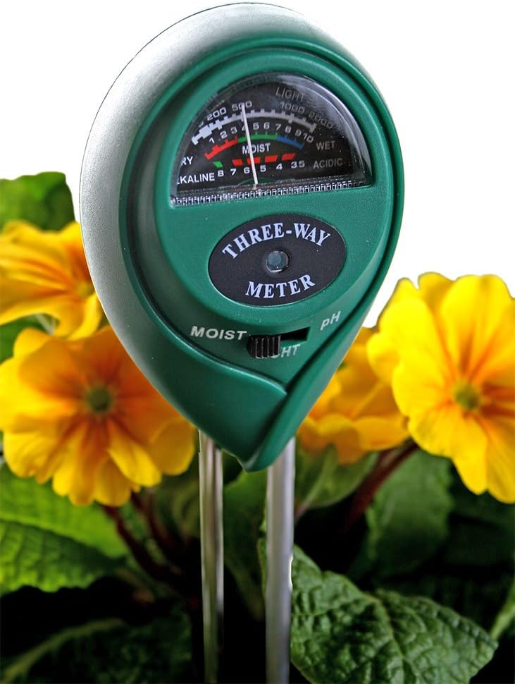 Hydrofarm MGMLP1 Active Air 3-Way pH, Light & Moisture Meter for Gardening - Image 3
