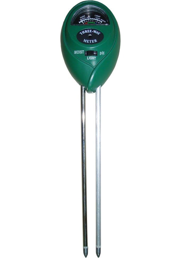 Hydrofarm MGMLP1 Active Air 3-Way pH, Light & Moisture Meter for Gardening - Image 1
