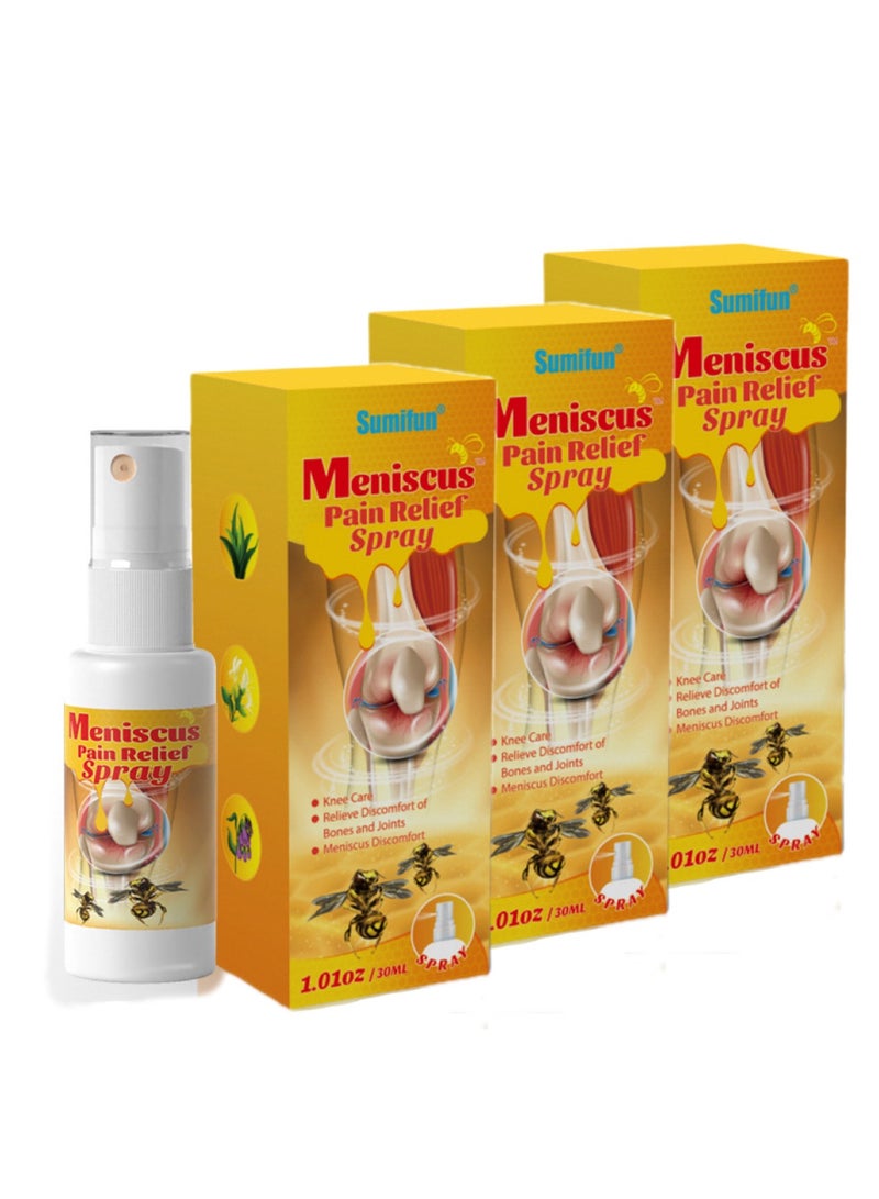 Sumifun 3-pack Meniscus Pain Relief Spray - Relieve pain in neck, shoulders, back, hips, joints, muscles, knees and feet 30ml*3 - Image 1