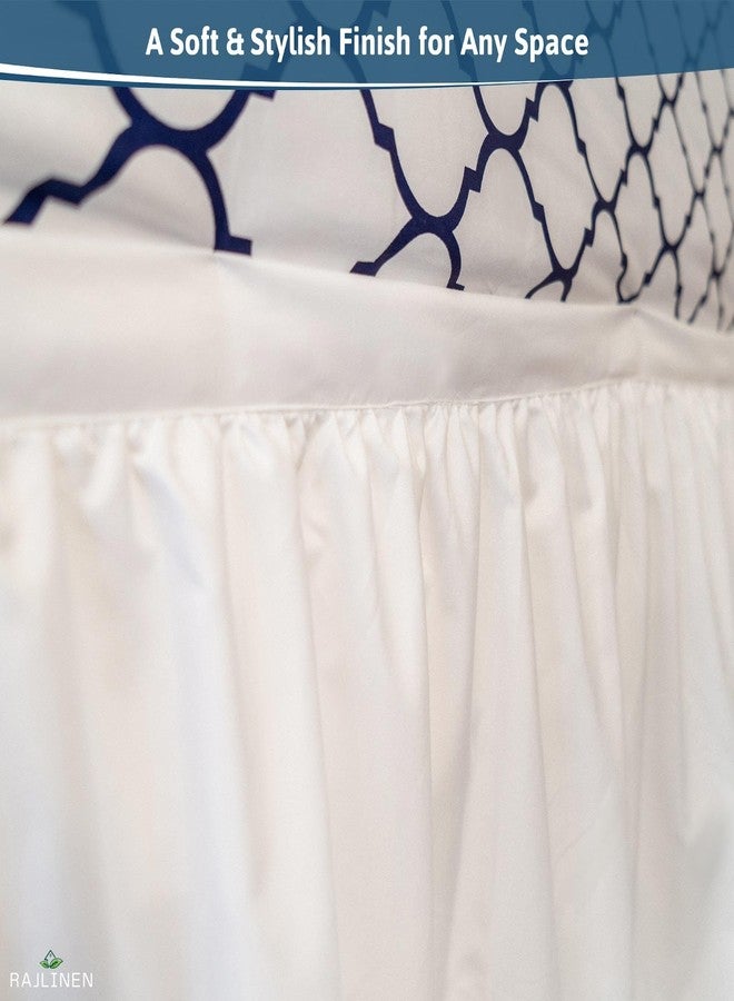 Rajlinen تنورة سرير سكني طويلة جداً من راجلين، 32" حافة مصممة، كشكش مضاد للغبار، 100% ميكروفايبر، مقاومة للتجاعيد، تناسب سهل، أساسية لسرير الكلية مثالية للأسرة المرتفعة، توين XL، أبيض - Image 5