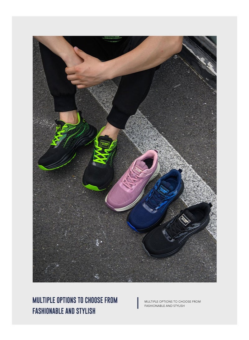 أحذية أمان رجالية ذات أصابع فولاذية، خفيفة الوزن ومريحة، مقاومة للثقب ومقاومة للانزلاق، مقاومة للتآكل ومتينة، مريحة لفترات طويلة من الوقوف، خفيفة الوزن وجيدة التهوية، أحذية عمل يمكن ارتداؤها أيضًا كأحذية رياضية عصرية. - Image 2