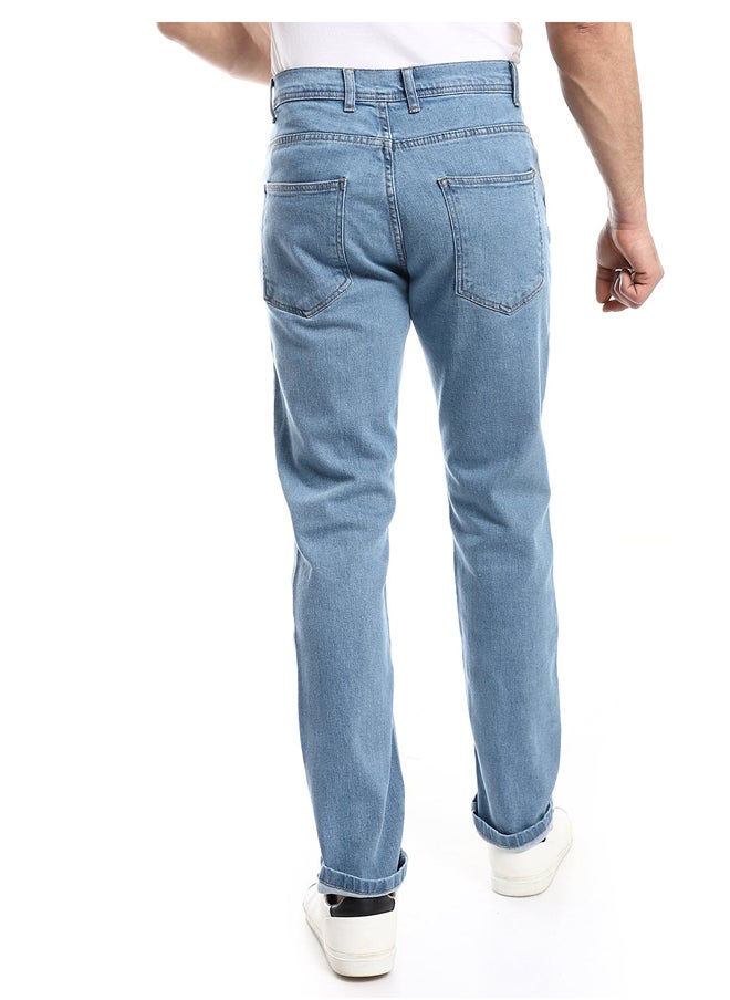 Andora - Regular Fit Light Vintage Practical Jeans_Light Blue - Image 1