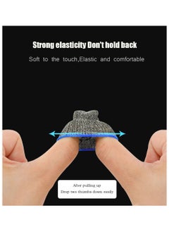 VILILY 2 Piece Mobile Gaming Finger Sleeve Blue/ Black  - Image 3