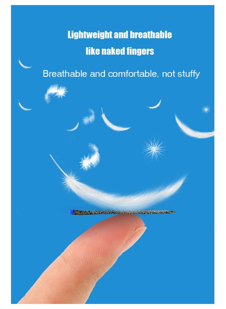 VILILY 2 Piece Mobile Gaming Finger Sleeve Blue/ Black  - Image 4