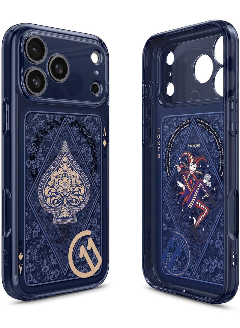 Spigen Ultra Hybrid MagFit for iPhone 17 Pro MAX Case Cover with MagSafe [3D Spatial Effect with Hexa-Layer Print] - C11 Fearless - Image 1