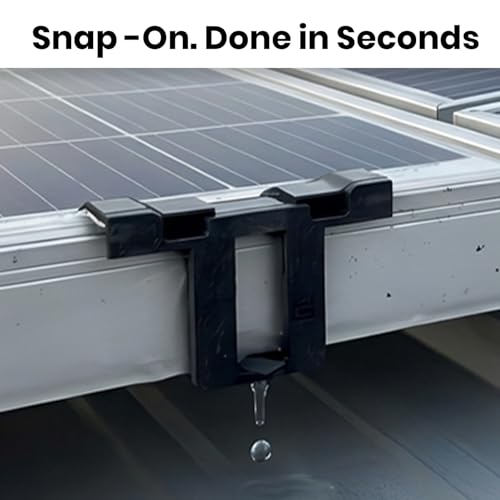 APAV Solar Panel Drain Clips | PV Module Maintenance Clamps | Water Drainage & Cleaning Support | Photovoltaic Frame Clips (Pack of 30, 30 mm) - Image 5