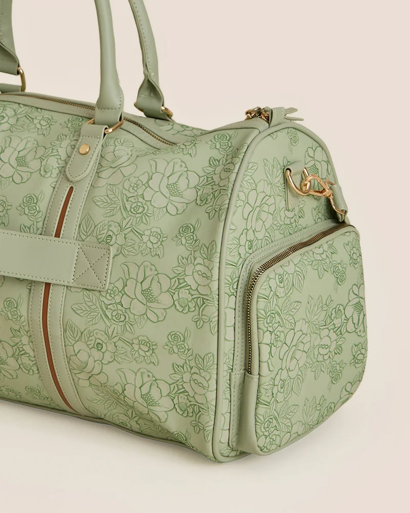 REDTAG Teal Printed Travel Holdall Bag