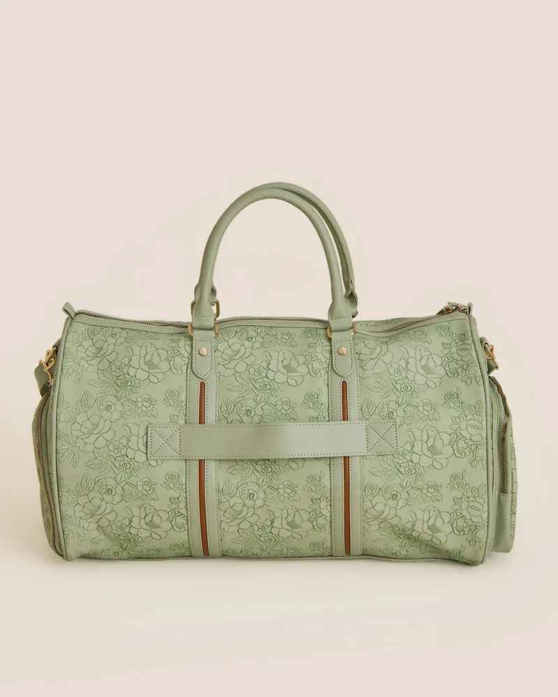 REDTAG Teal Printed Travel Holdall Bag