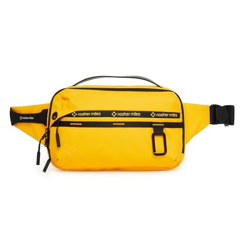 Nasher Miles Sling Bag | Crossbody Bag | One Shoulder Bag| Multipurpose Travel Bag | Ideal for Daily Use, Office, Travel, Hiking (Yellow, Greenwich) - Image 1