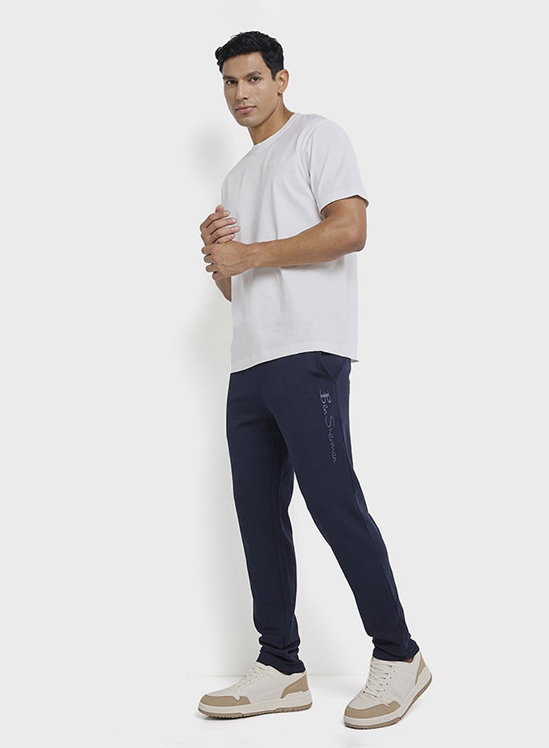 Ben Sherman Elastic Waistband Knitted Sweatpants - Image 5