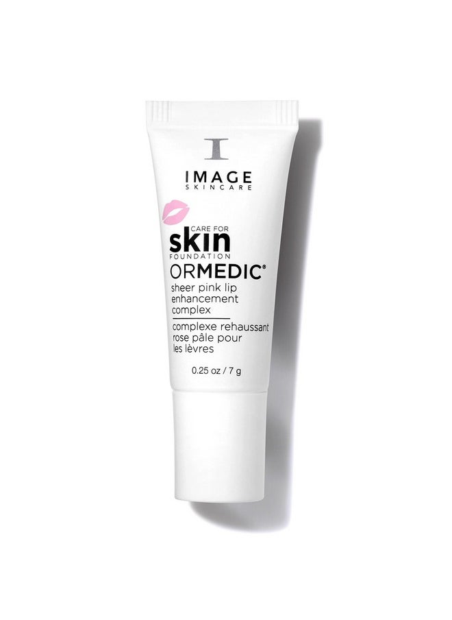 IMAGE SKINCARE IMAGE Skincare, ORMEDIC pH Balancing Lip Enhancement Complex, Holiday Beauty Stocking Stuffer, Deep Hydration Lip Plumper Peptides for Fuller Lips, Sheer Pink  - Image 1