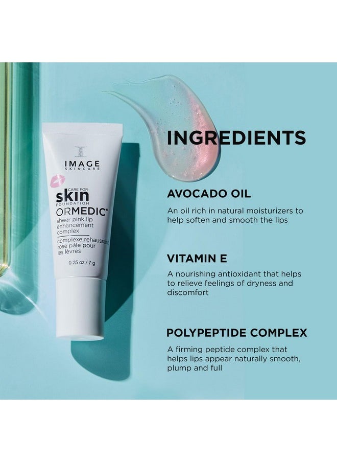 IMAGE SKINCARE IMAGE Skincare, ORMEDIC pH Balancing Lip Enhancement Complex, Holiday Beauty Stocking Stuffer, Deep Hydration Lip Plumper Peptides for Fuller Lips, Sheer Pink  - Image 4