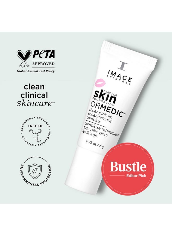 IMAGE SKINCARE IMAGE Skincare, ORMEDIC pH Balancing Lip Enhancement Complex, Holiday Beauty Stocking Stuffer, Deep Hydration Lip Plumper Peptides for Fuller Lips, Sheer Pink  - Image 5