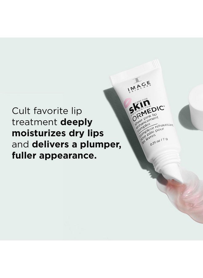 IMAGE SKINCARE IMAGE Skincare, ORMEDIC pH Balancing Lip Enhancement Complex, Holiday Beauty Stocking Stuffer, Deep Hydration Lip Plumper Peptides for Fuller Lips, Sheer Pink  - Image 3