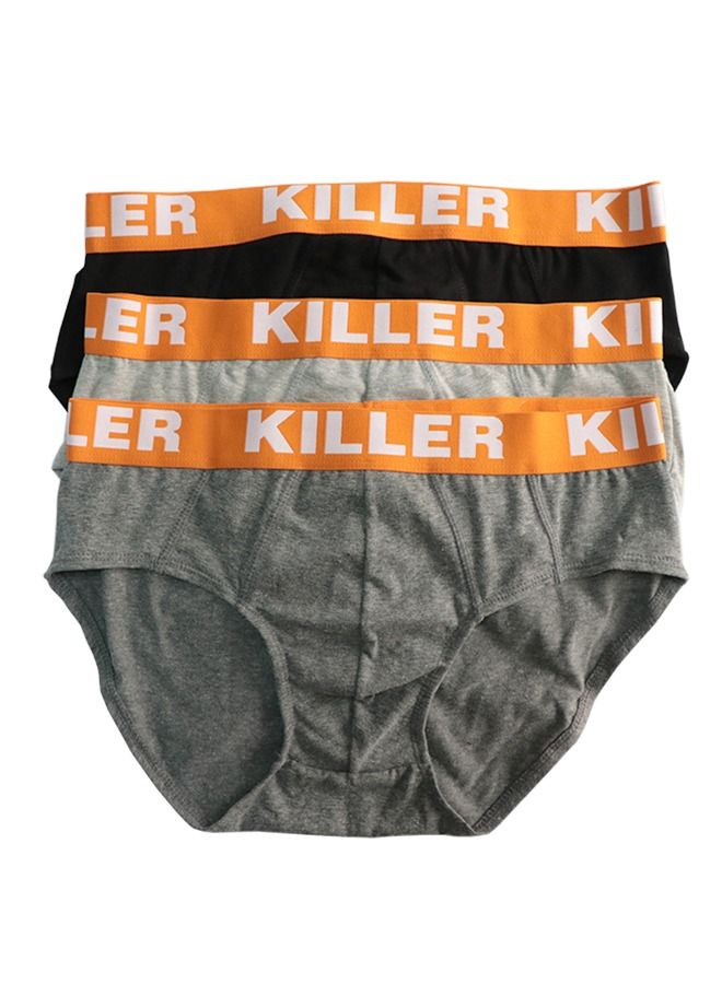 Killer ملابس داخلية رجالية من القطن الفاخر مكونة من 3 قطع - Image 3
