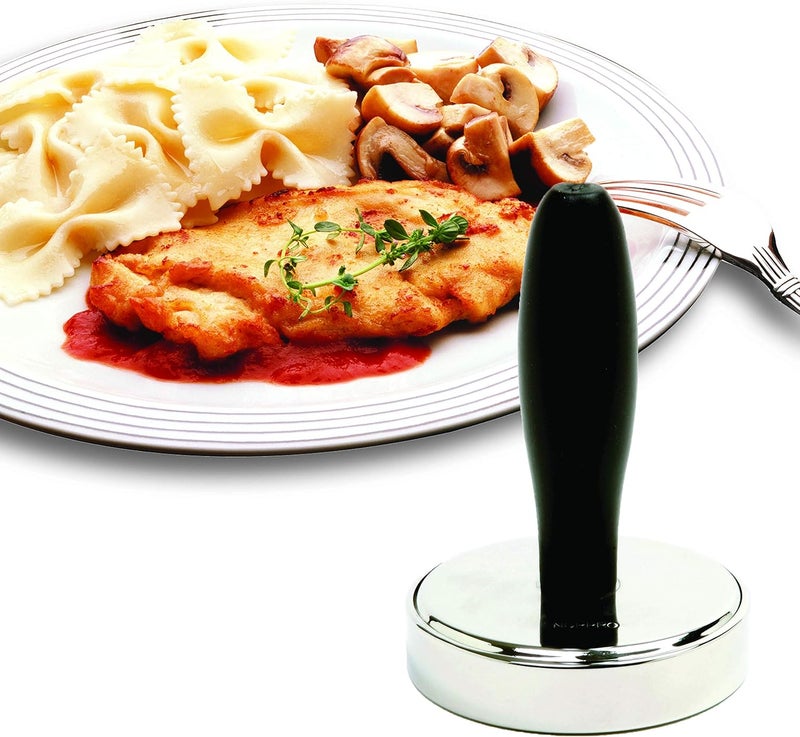 Norpro Grip-EZ Stainless Steel Meat Pounder, Black/Silver - Image 4