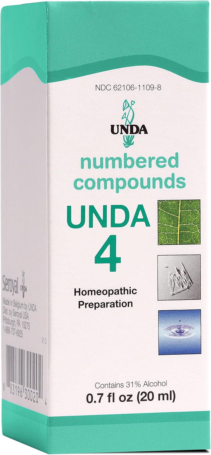 UNDA 4 Numbered Compounds  Homeopathic Preparation  07 fl oz - Image 1