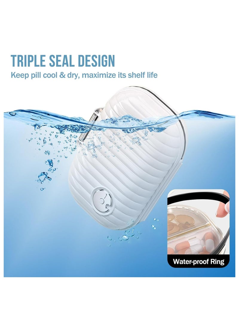 Loquat Travel Pill Organizer，Portable Pill Box 7 Day Small Pill Case Daily Medicine Container，Travel Essentials - Image 4