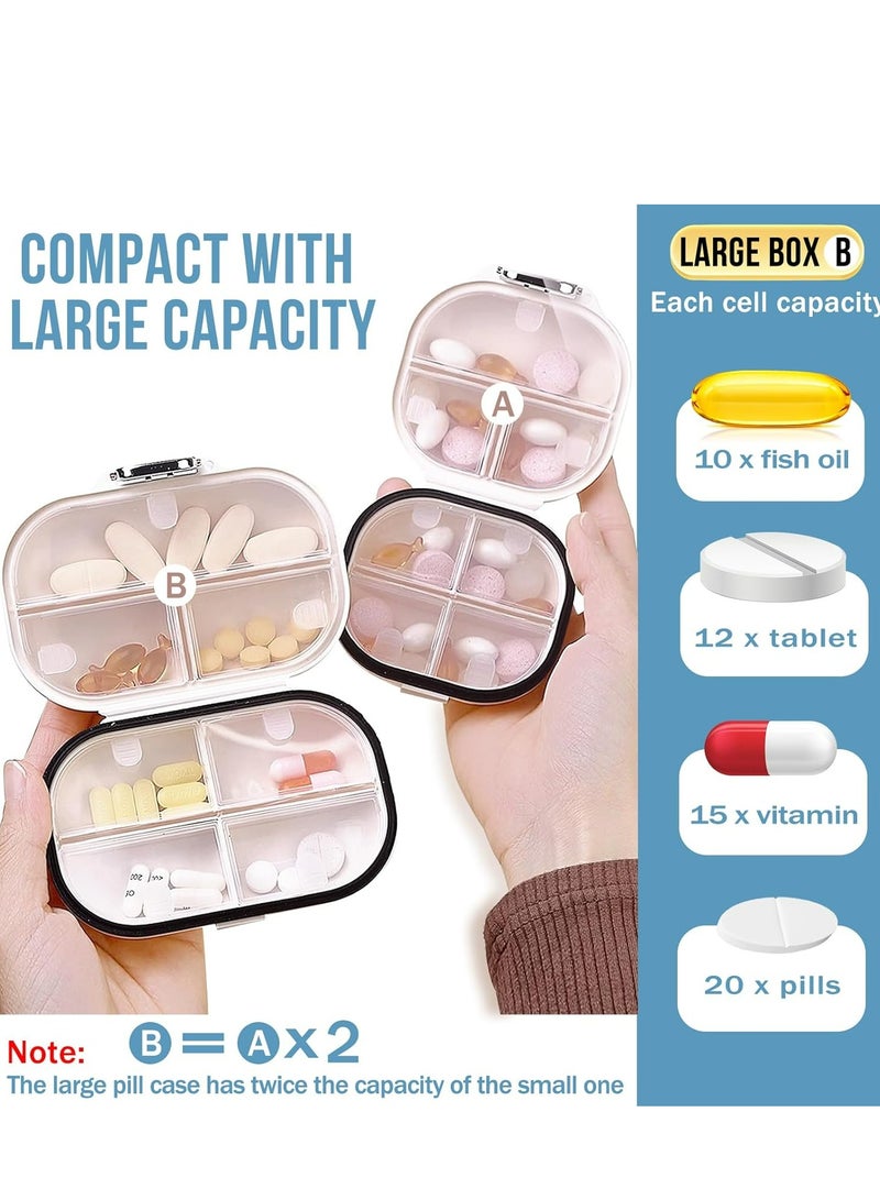 Loquat Travel Pill Organizer，Portable Pill Box 7 Day Small Pill Case Daily Medicine Container，Travel Essentials - Image 2