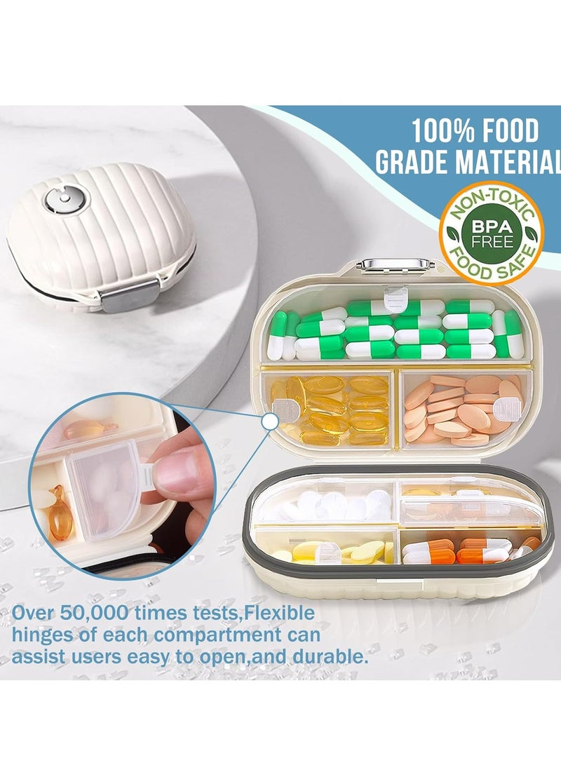 Loquat Travel Pill Organizer，Portable Pill Box 7 Day Small Pill Case Daily Medicine Container，Travel Essentials - Image 5