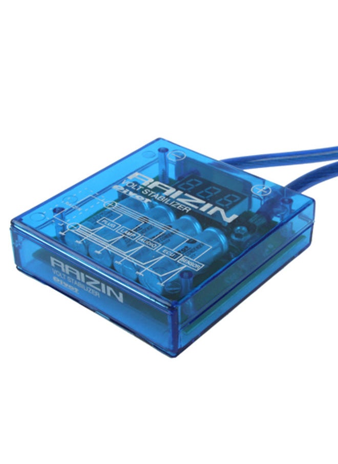 BURAQ - PIVOT Mega Raizin Voltage Stabilizer, High Capacity System & Battery Performance Monitor, DC 12V(Blue) - Image 1