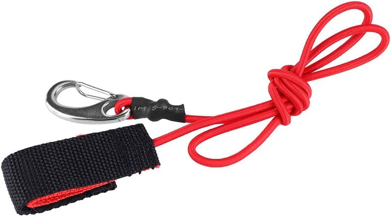 ZJchao Universal Kayak Paddle Leash with Plastic Tether, 43g Lightweight Design for Kayaking, Fishing, Surfing (Red) - Image 4